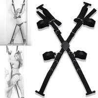 Kit de restraints sexuelles BDSM avec barre d'écartement pour porte et sangles de positionnement, mobilier SM pour chambre, équipement et accessoires de bondage