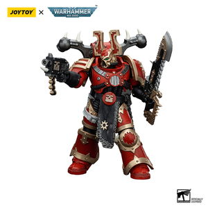 JOYTOY Warhammer40K World Eaters Khorne Berzerker1 <span class=keywords><strong>Figurine</strong></span> d'action à l'échelle 1/18 Modèle articulé <span class=keywords><strong>Figurine</strong></span> de collection Accessoires - Product Image 4