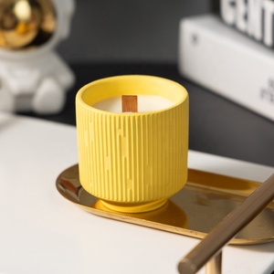 Aromathérapie Décoration intérieure Bougie parfumée en céramique de marque privée personnalisée <span class=keywords><strong>Woodwick</strong></span> Candle - Product Image 3