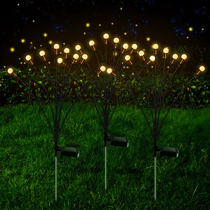 <span class=keywords><strong>Solar</strong></span>-Gartenleuchten, Wasserdichte LED-Glühwürmchen-Gartendekoration für Außenbereich, Rasen- und Bodenstecker-Leuchten - Product Image 2