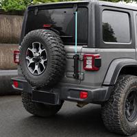 Support de drapeau en alliage d'aluminium pour hayon, fixation sur charnière de porte arrière pour Jeep Wrangler JK JL