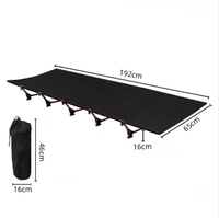 Lit pliant portable en aluminium moderne, lit de repos multifonctionnel pour le camping, le bureau, les voyages en plein air et la maison
