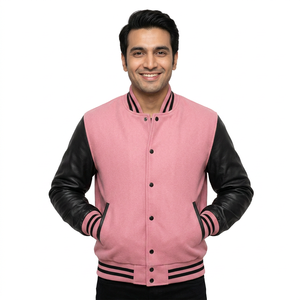 Chaqueta estilo Hip Hop Vintage, abrigo de motocicleta con letras personalizadas, ropa de calle para hombre, chaquetas universitarias, chaqueta de béisbol universitaria para hombre - Product Image 1