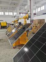 Anpassbarer LED-Solar-Mobilturm mit IP66-Schutzklasse, 220V Eingang, Batteriekapazität, Solar- und Generator-Turm für Notfälle
