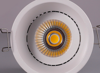 Spot encastré LED à faisceau de 15 degrés, 12W 20W, à bordure étroite, anti-éblouissement profond, sans cadre interne, pour éclairage mural