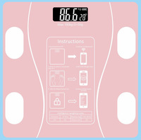 Balance de pesée numérique intelligente pour le corps, capacité de 180 kg, balance de salle de bain, alimentation par batterie, poids maximal recommandé de 180 kg