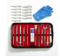 Kit de dissection anatomique professionnel de 160 pièces en acier inoxydable durable, instruments de formation médicale et vétérinaire