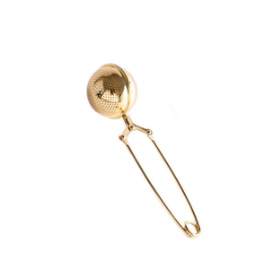 High Quality Stainless Steel Gold Color Filter Strainer Ball Shape Mesh <b>Tea</b> <b>Infuser</b> - Product Image 6