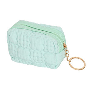 กระเป๋าใส่ของอเนกประสงค์ Waffle Zero Wallet สำหรับเด็กผู้หญิง สีพื้นเรียบง่าย ทันสมัย ขนาดเล็ก ใส่หูฟัง<span class=keywords><strong>ได้</strong></span> ใช้เป็นกระ<span class=keywords><strong>เป๋า</strong></span>อาบน้ำ<span class=keywords><strong>ได้</strong></span> ทำจากผ้าขนเป็ด เหมาะสำหรับการเดินทาง - Product Image 5