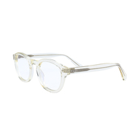 Lunettes optiques classiques unisexes en acétate transparent avec logo personnalisé, anti-lumière bleue