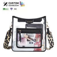 Kamcity unisexe transparent PVC porte-monnaie petit plastique fermeture éclair portefeuille bouton Mini mignon dessin animé cadeau sac prix usine tout le monde