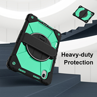 Étui robuste WESOROL pour Lenovo Xiaoxin Pro 13 Pro GT 13 Idea Tab Pro Gen 2 TB390, support 360°, sangle d'épaule, porte-stylo, noir menthe