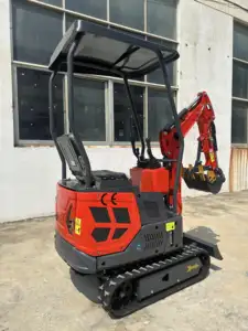 Mini Escavadeira Mini Bagger 1Ton 1.2Ton Escavadeira de esteira KK12S Melhores vendas com design mais recente e preço barato