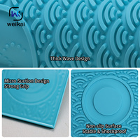 Tapis en silicone ondulé pour tamper à expresso |   Organisateur de poste de travail professionnel, tapis de cuisine en silicone antidérapant et personnalisable