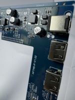 Fabrication par Contrat de PCBA pour Échosondeurs Marins, Service d'Assemblage SMT OEM avec Inspection BGA 3D AOI SPI de Précision par Reflow N2, Marque HTF