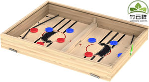 Set di giochi da tavolo in legno per bambini dai 5 ai 7 anni con <span class=keywords><strong>dama</strong></span> di scacchi chiudere la scatola Hockey <span class=keywords><strong>gioco</strong></span> Sling Puck - Product Image 5