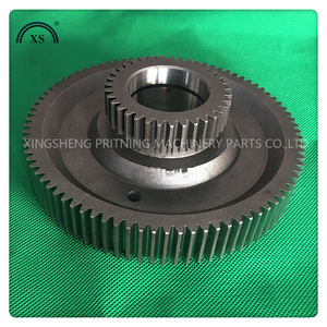 Heidelberg <b>Printing</b> Accessories Sm Pm74 Ink Roller Double Gear M2.010.13301 Steel Precision Part - Product Image 3