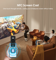 Proyector OEM Google TV 4K 1600 ANSI DTS con Enfoque Automático, para Cine en Exteriores, NFC, Voz Inteligente, 2G RAM, HIFI Estéreo