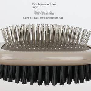 Cepillo de Aseo para Mascotas de Doble Cara con Cojín de Aire, de Plástico y Acero Inoxidable, Ecológico, para Eliminar el Pelo de Perros, Venta al por Mayor - Product Image 5