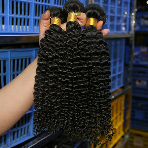 Venta al por mayor 10A grado 100% cabello humano que teje Micro rizado paquetes de pelo virginal peruano sin procesar - Product Image 1