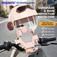 Support de téléphone universel pour guidon, mini-casque extérieur toutes saisons, résistant à la pluie, pare-soleil UV, en plastique, compatible