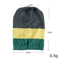 Bonnet de nuit extra long et extensible avec large bande élastique pour tresses, dreadlocks, cheveux bouclés - Unisexe Adulte Quatre Saisons