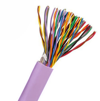 LSZH UTP CAT3 Multipar colorido PVC chaqueta Conductor de cobre 10 pares 20 pares 30 pares 50 pares Cable de teléfono interior