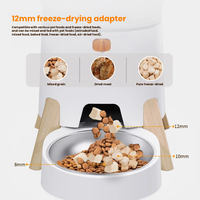 Distributeur automatique portable double bol pour animaux de compagnie, pour deux chats simultanément, avec assiettes détachables incluses, pour la maison