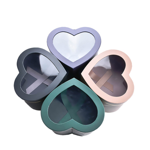 Romantic Heart Shaped <strong>Floral</strong> <strong>Box</strong> with PVC Display Window - Product Image 6