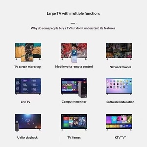 ทีวีจอแบนอัจฉริยะ ระบบเสียงอัจฉริยะ เชื่อมต่อเน็ตเวิร์ก ขนาด 70/80/100 นิ้ว ความละเอียด 4K ภาพคมชัดพิเศษ จากโรงงานโดยตรง - Product Image 3