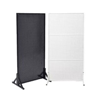 Présentoir vertical en métal perforé pour bijoux, snacks, accessoires de téléphonie mobile et marchandises diverses, sur pied mobile