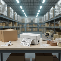 Imprimante d'étiquettes thermiques directes OCBP-406DT, OCM 4 pouces, connectivité sans fil BT/Wi-Fi et USB