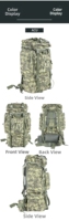 Tas Taktis Kustom 40L Kapasitas Besar Sistem Molle Tas Serbu untuk Aktivitas Luar Ruangan, Berkemah, Mendaki, Olahraga, Panel Surya, USB, Tahan Air