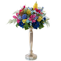 Vente en gros d'usine, centres de table floraux artificiels de style européen pour les tables de mariage, les banquets, les halls d'hôtel, les décorations de comptoirs de réception