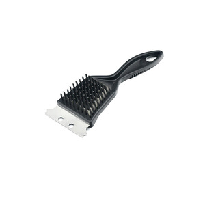 Bbq Stainless Steel <b>Cleaning</b> Brush 8 Inch Square Head Wire Brush With <b>Scraper</b> For Grill Rack Home Use - Product Image 5