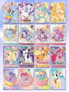 Vente en gros de cartes officielles originales My Little Ponys 5e édition une boîte entière SC Grey Moon Dance boîte à quatre faces 32 cartes - Product Image 3