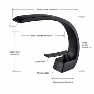 Grifo de <span class=keywords><strong>Cocina</strong></span> Moderno de Cerámica con Válvula de Acero Inoxidable, Monomando, Monotroca, de Sobremesa, Flexible, para Agua Fría y Caliente, Acabado Cepillado, 5 Años de Garantía - Product Image 2