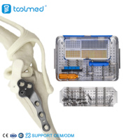 Kit complet d'instruments pour plaque de blocage TPLO 2.7/3.5 pour chirurgie orthopédique vétérinaire, plaque universelle TPLO III et kit de vis pour la chirurgie du genou des animaux de compagnie