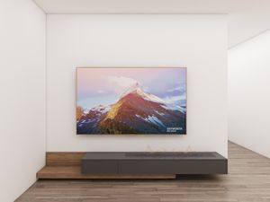 Moderno minimalista TV Stand a parete in legno TV Cabinet <span class=keywords><strong>con</strong></span> cassetti e luci a LED per soggiorno - Product Image 3