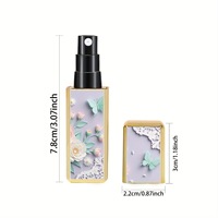 Flacon de parfum carré de luxe vide rechargeable en plastique 5 ml – Mini vaporisateur de voyage