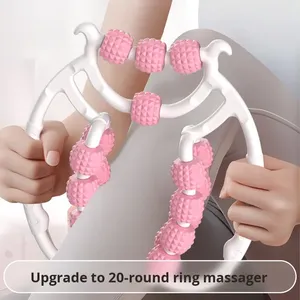 เครื่องนวดขาแบบวงกลมสำหรับกระชับสัดส่วนและผ่อนคลายกล้ามเนื้อ พร้อมลูกกลิ้งนวดและแกนหมุนสำหรับออกกำลังกาย - Product Image 6