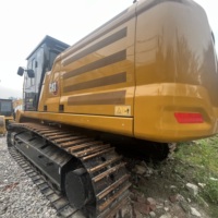 Excavatrice sur chenilles CAT345 d'occasion à couple élevé, 45 tonnes, super performance, usage intensif avec godet renforcé pour l'extraction en carrière ouvert