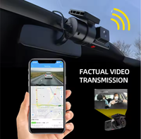 JC181 Mini 4G & WIFI Dual Dash Cam 1080P GPS Enregistreur Vidéo Moniteur Véhicule Rotatif Voiture Caméra À Distance