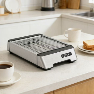 <span class=keywords><strong>Tostadora</strong></span> Plana Ancha con Control Electrónico <span class=keywords><strong>de</strong></span> Tiempo Variable, Calentamiento Rápido y Uniforme, Fácil <span class=keywords><strong>de</strong></span> Usar, Apta para Diversos Tipos <span class=keywords><strong>de</strong></span> <span class=keywords><strong>Pan</strong></span>, Pasteles y Productos Artesanales Clásicos - Product Image 5