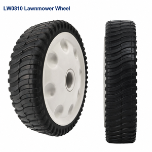 Rueda para Cortacésped LW0810 de 8x2 Pulgadas, 734-04018 734-04018A, Rueda Delantera de Repuesto, Neumático de PVC Antideslizante, Pieza de Repuesto para Cortacésped de Empuje - Product Image 1