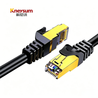 Cable de Red Kneysum de 8 Conductores, Aluminio Sólido, CAT5/CAT5e, RJ45, 1.5m, para Computadora, Router, Red Doméstica