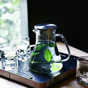 D'<span class=keywords><strong>eau</strong></span> En Verre/<span class=keywords><strong>Carafe</strong></span>/Pichet avec Couvercle En Acier Inoxydable En Verre Cool Cruche D'<span class=keywords><strong>eau</strong></span> De Jus De Fruits Cruche - Product Image 5