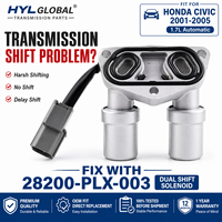 Válvula Solenoide de Doble Cambio de Transmisión 28200-PLX-003 para Honda Civic 2001-2005 1.7L, Válvula de Control de Caja de Cambios Automática