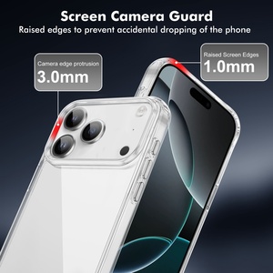 Funda Transparente 5 en 1 para Teléfono, Carcasa Acrílica Transparente de Fábrica, Protector de Pantalla de Vidrio Templado, Protectores de Lente para iPhone Air - Product Image 6