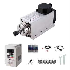 ชุดมอเตอร์แกนหมุน CNC แบบระบายความร้อนด้วยอากาศ ER11 กำลัง 1.5KW พร้อมหน้าแปลน ชุดมอเตอร์แกนหมุนสำหรับเราเตอร์ CNC พร้อมอินเวอร์เตอร์ 1.5kw ความเร็ว 24000 รอบต่อนาที 110V/220V - Product Image 1